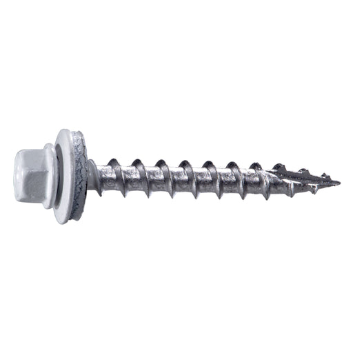 #10 x 1-1/2" White Painted Steel Hex Washer Head Pole Barn Self-Drilling Screws