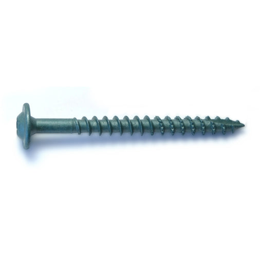 5/16" x 3" Green XL1500 Coated Steel Round Washer Head Star Drive Saberdrive Construction Lag Screws