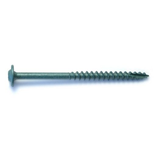 5/16" x 4" Green XL1500 Coated Steel Round Washer Head Star Drive Saberdrive Construction Lag Screws