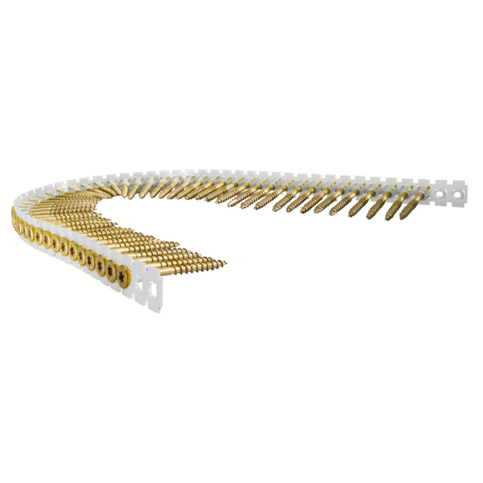 9 x 3" SaberDrive® Exterior Tan Deck Collated Strip Screws (700 pcs.)