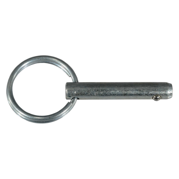 1/4" x 1" Zinc Plated Steel Cotterless Hitch Pins