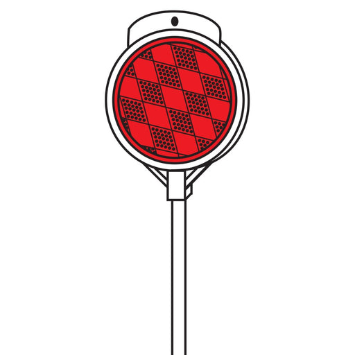 48" Red Fiberglass Driveway Marker (24 pcs.)