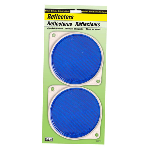 3.25" Carded Blue Reflector  (12 pcs.)
