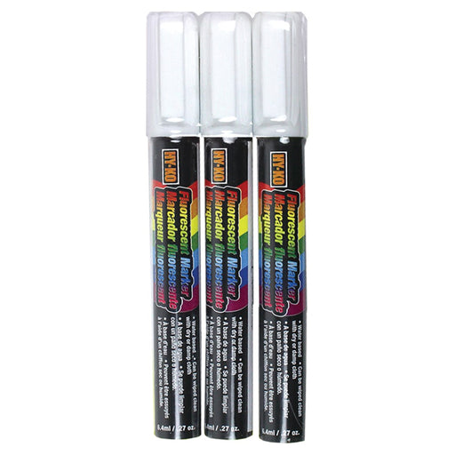 3 Pack Fluorescent Window Markers, White (3 pcs.)