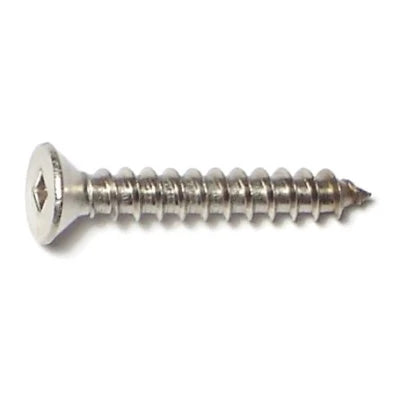 18-8 Stainless Steel Square Drive Flat Head Sheet Metal Screws