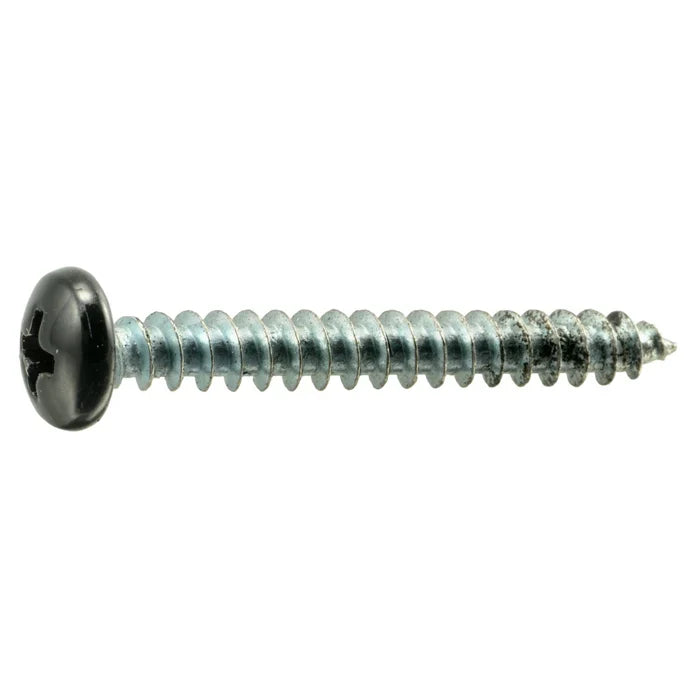 Black Painted Steel Phillips Pan Head Sheet Metal Screws