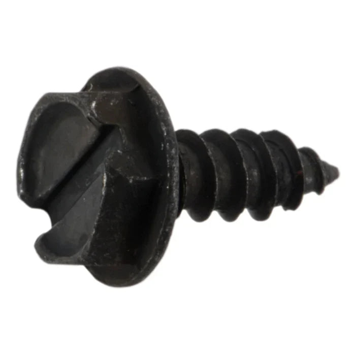 Black Oxide Steel Slotted Hex Washer Head Sheet Metal Screws