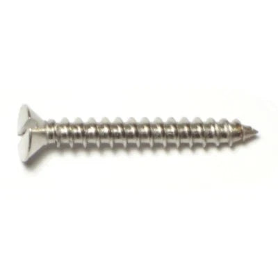 18-8 Stainless Steel Slotted Flat Head Sheet Metal Screws