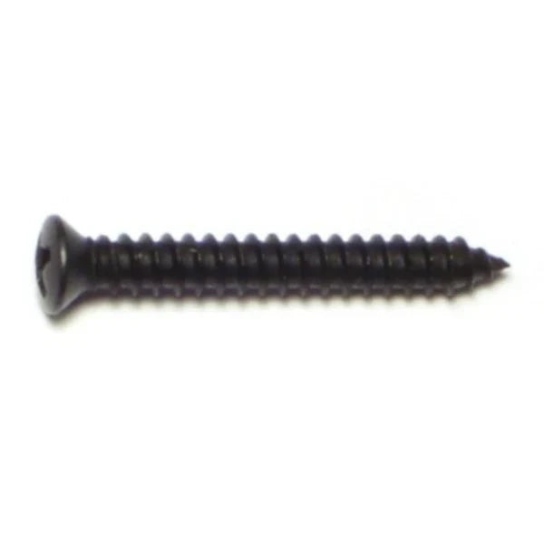 Black Steel Phillips Oval Head Sheet Metal Screws