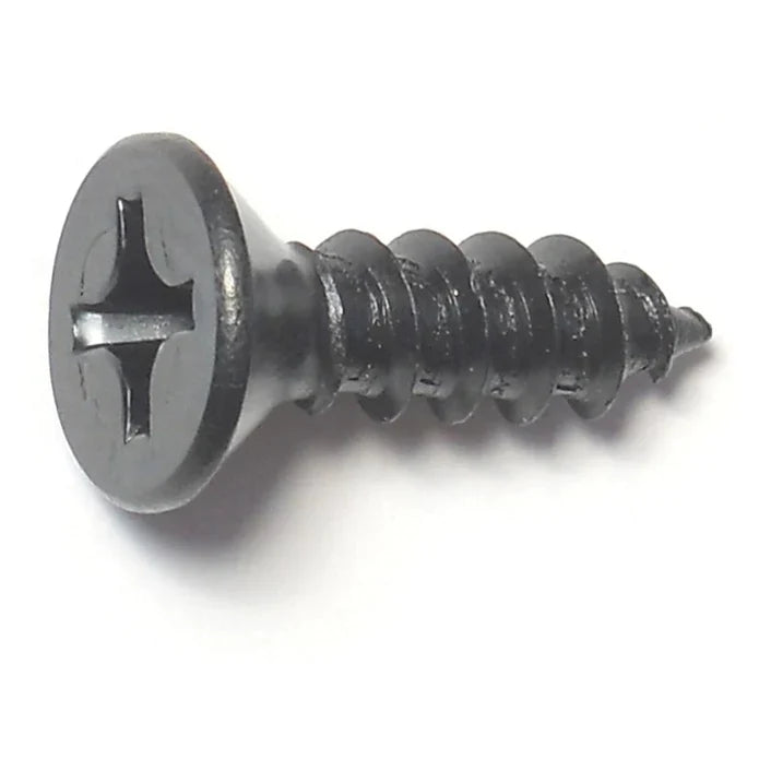 Black Steel Phillips Flat Head Sheet Metal Screws