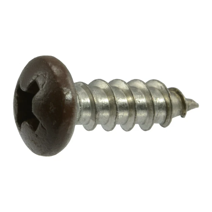 Brown Painted 18-8 Stainless Steel Phillips Pan Head Sheet Metal Screws