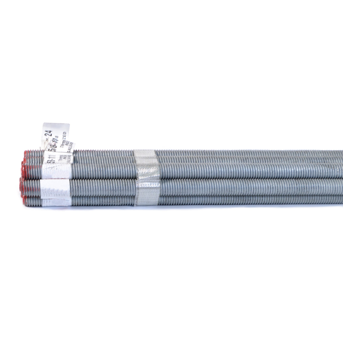 5/8"-11 x 24" Galvanized Steel Coarse Thread Threaded Rods (5 pcs.)