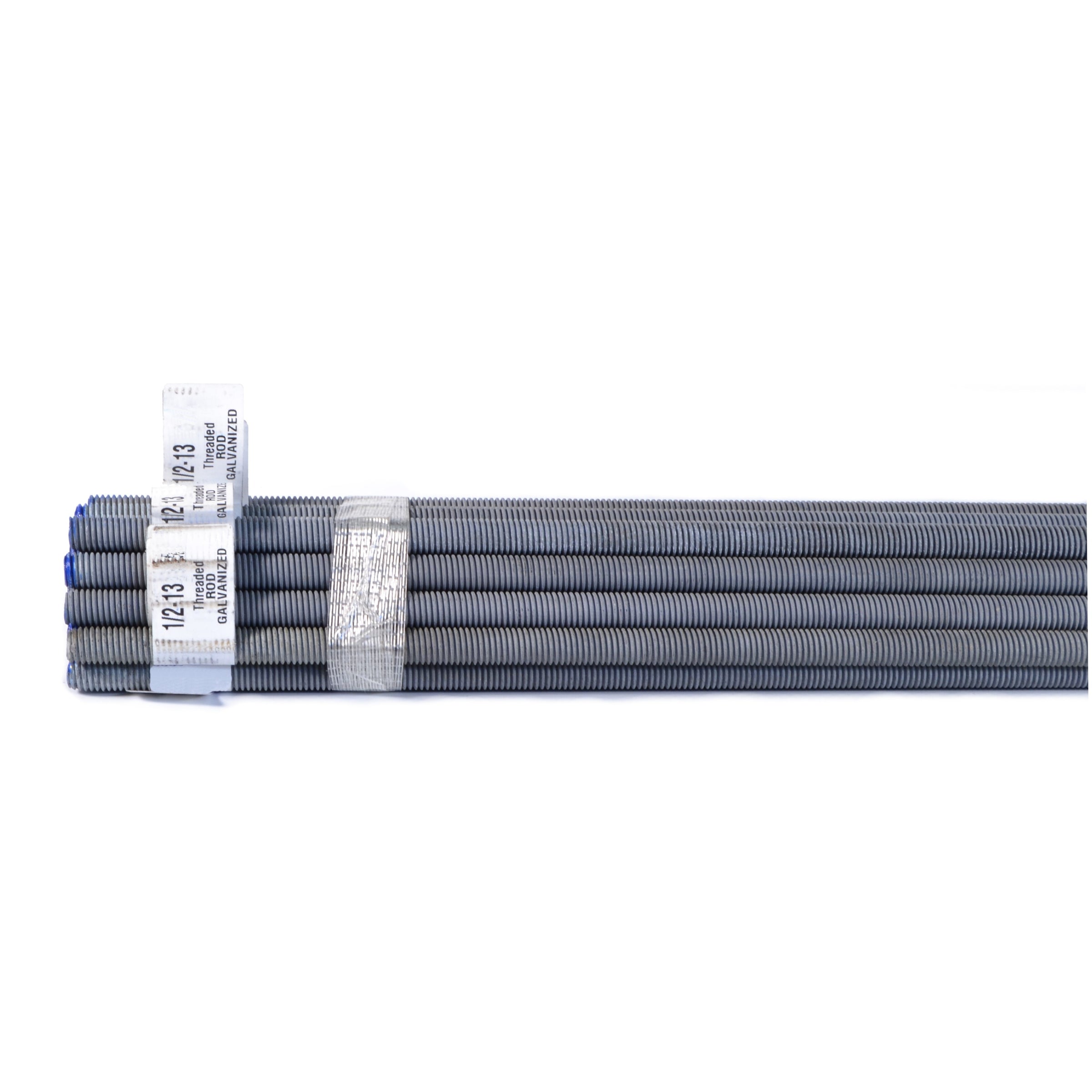 1/2"-13 x 36" Galvanized Steel Coarse Thread Threaded Rods (5 pcs.)