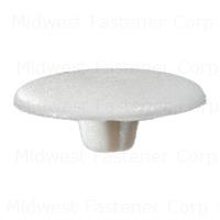 #8 White Plastic Tap on Screw Covers