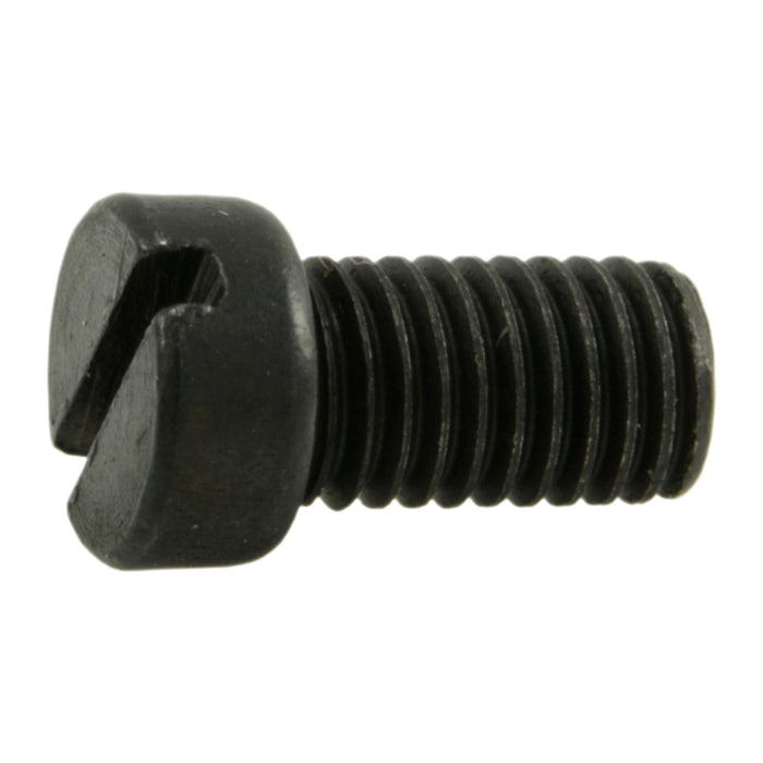 #6-48 x 1/4" Black Oxide Steel Fine Thread Slotted Fillister Head Gun Screws (10 pcs.)