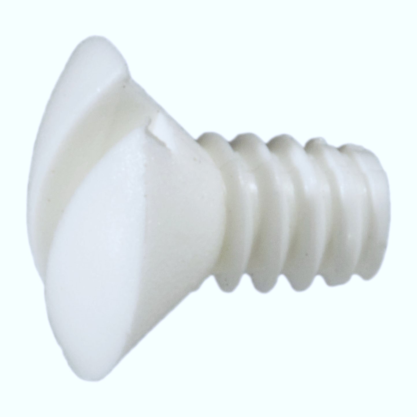 #6-32 x 1/4" White Slotted Oval Head Coarse Threaded Switch Plate Screws