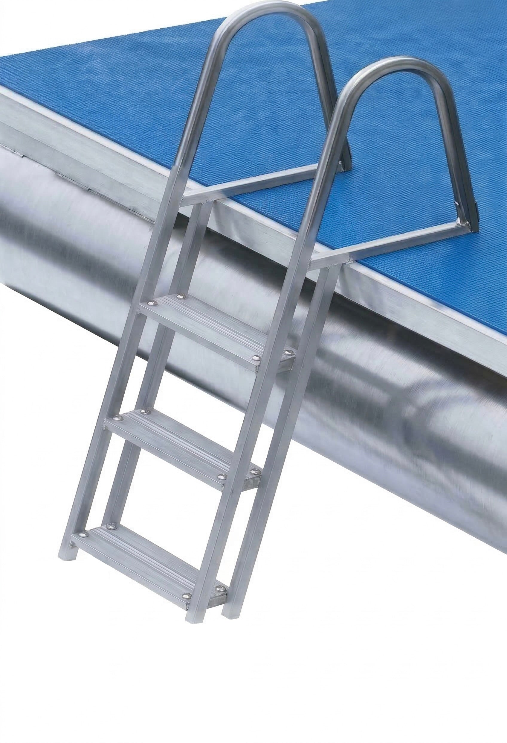 3-Step Heavy Duty Pontoon & Dock Ladder - Anodized Aluminum
