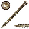 8 x 1-5/8" SaberDrive® Star Drive Yellow Zinc Trim Screws 1 lb. Tub (222 pcs.)