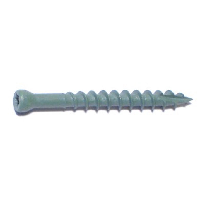 8 x 1-5/8" Star Drive Green Trim Screws 1 lb. Tub (222 pcs.)