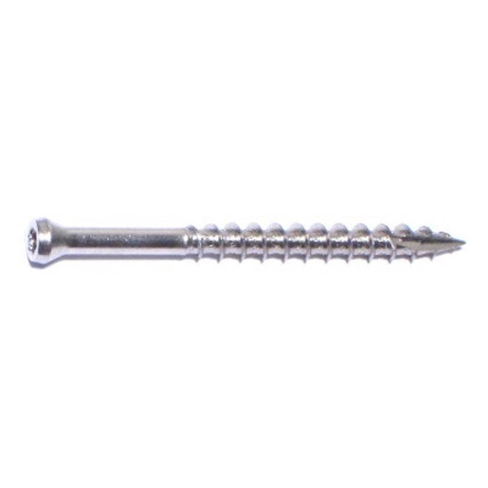 8 x 2" Star Drive Stainless Steel Trim Screws 1 lb. Tub (182 pcs.)