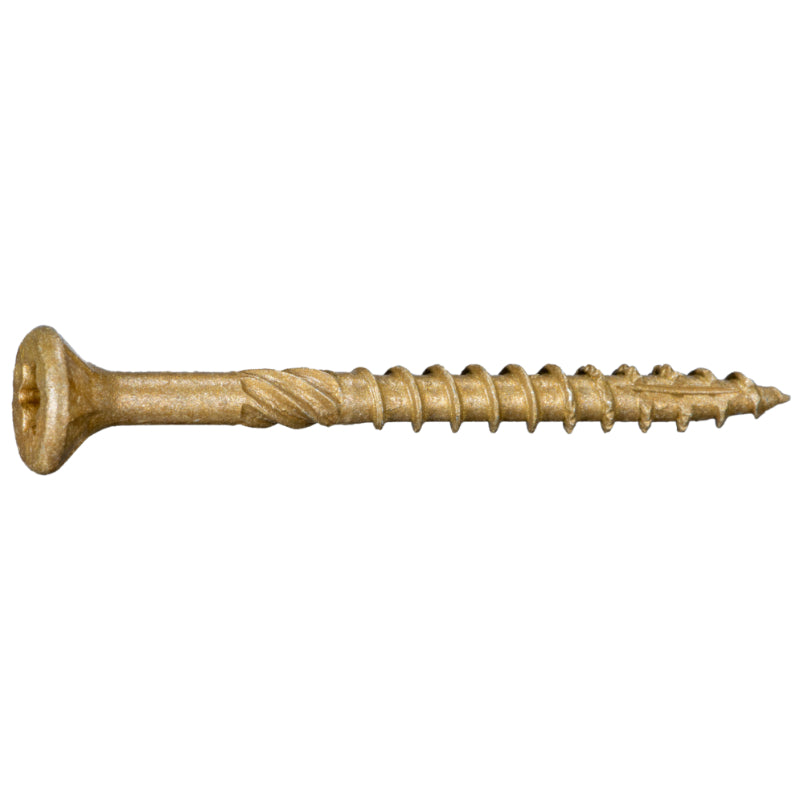 SaberDrive® Star Drive Construction Tan Deck Screws