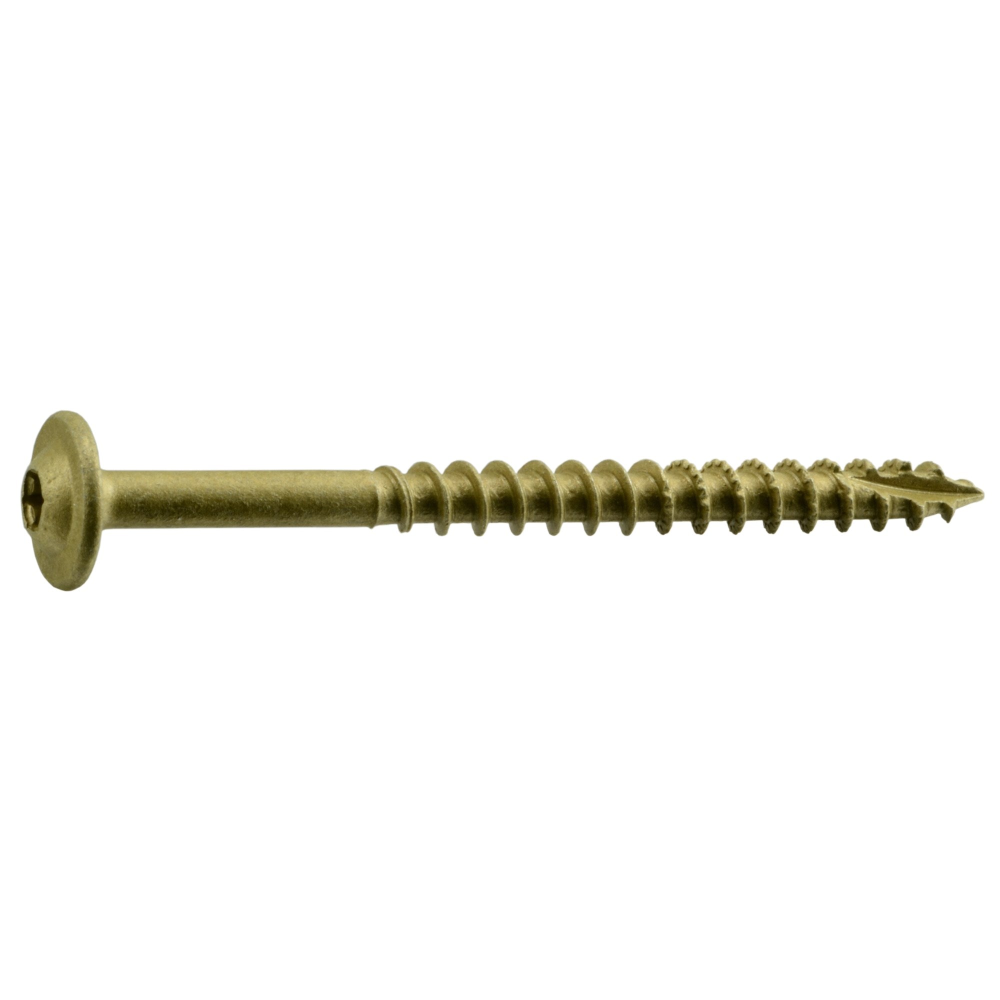 51954 saberdrive tan round washer head exterior lag screws