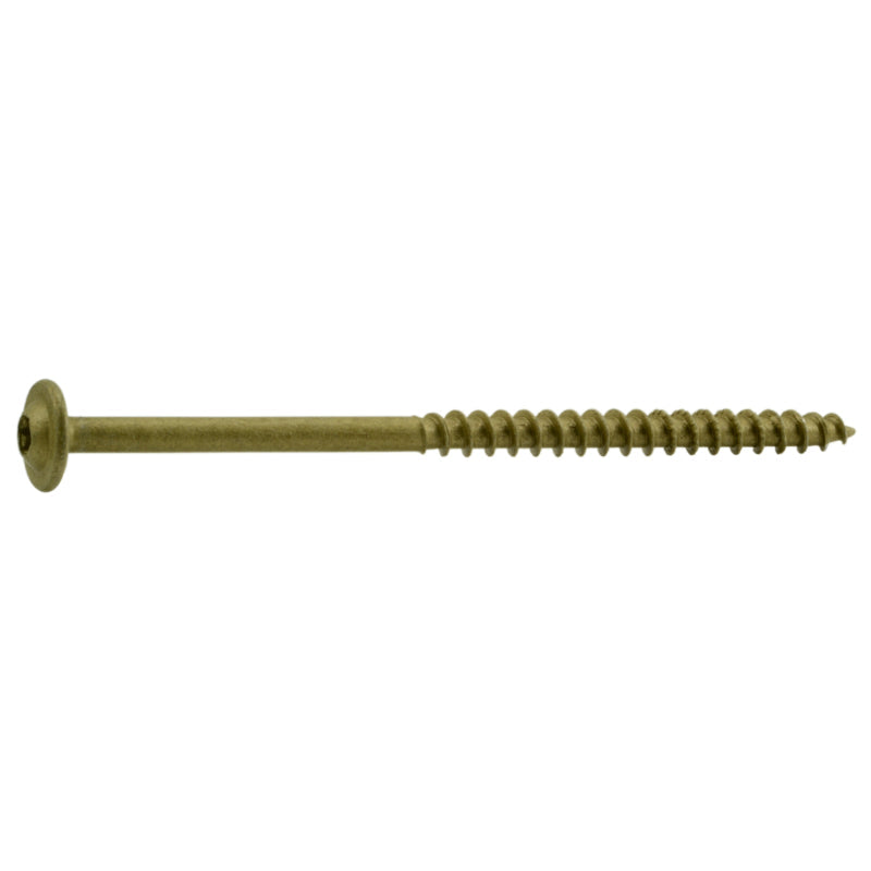 SaberDrive® Star Drive Tan Round Washer Head Lag Screws