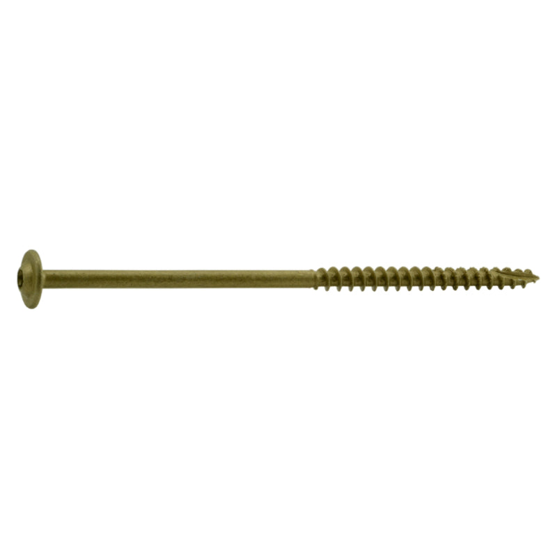 SaberDrive® Star Drive Tan Round Washer Head Lag Screws