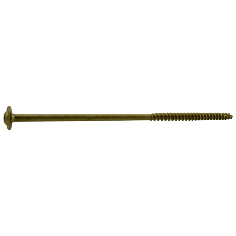SaberDrive® Star Drive Tan Round Washer Head Lag Screws