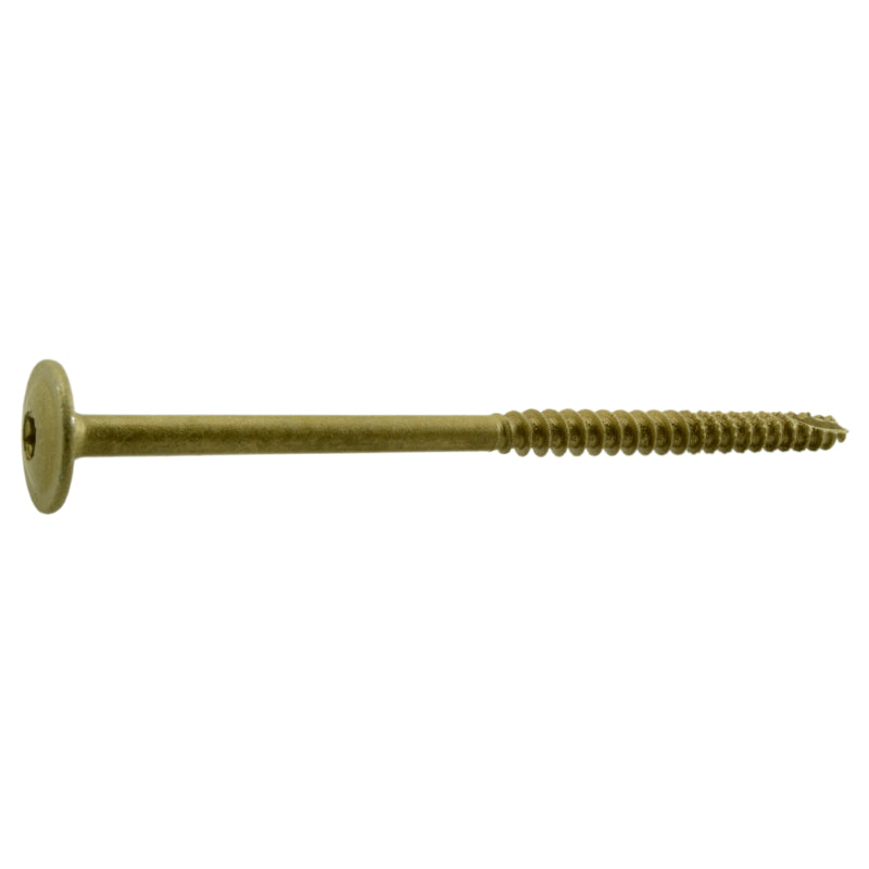SaberDrive® Star Drive Tan Round Washer Head Lag Screws