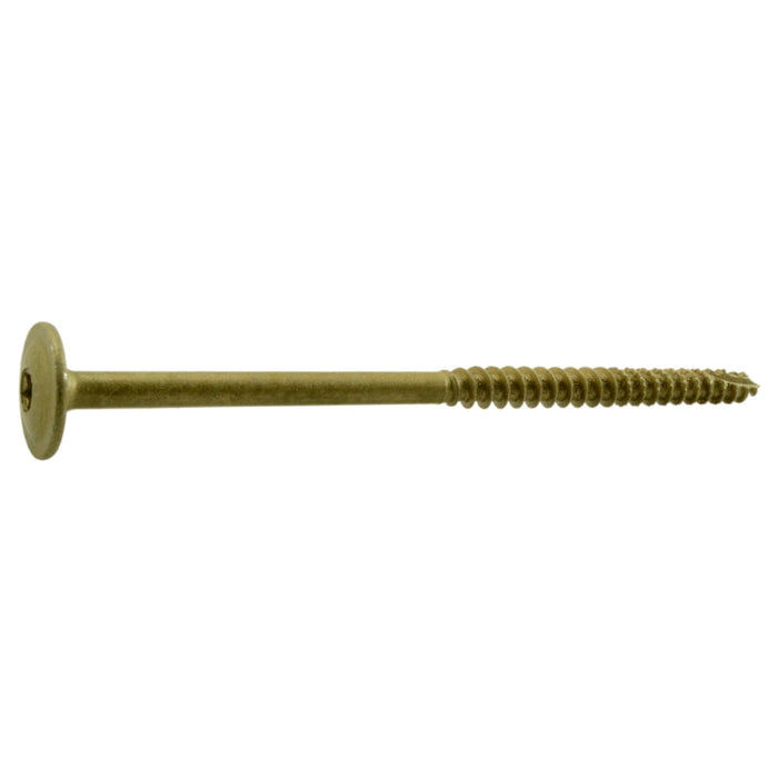 3/8 x 6" Star Drive Tan Lag Saberdrive Screws Bulk Box (30 pcs.)