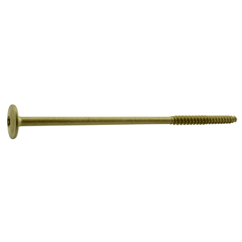 SaberDrive® Star Drive Tan Round Washer Head Lag Screws