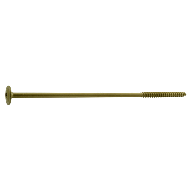 SaberDrive® Star Drive Tan Round Washer Head Lag Screws