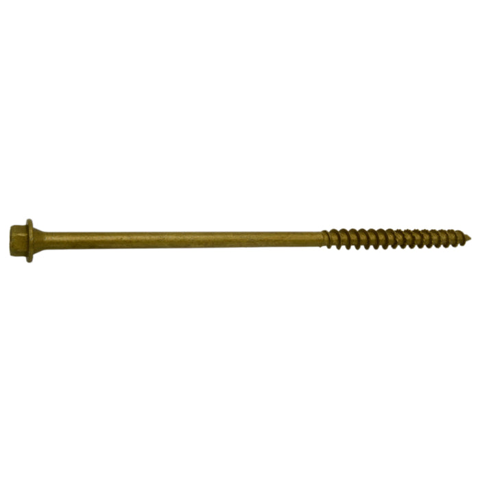 1/4 x 6" Hex Head Tan Timber Saberdrive Screws Bulk Box (50 pcs.)