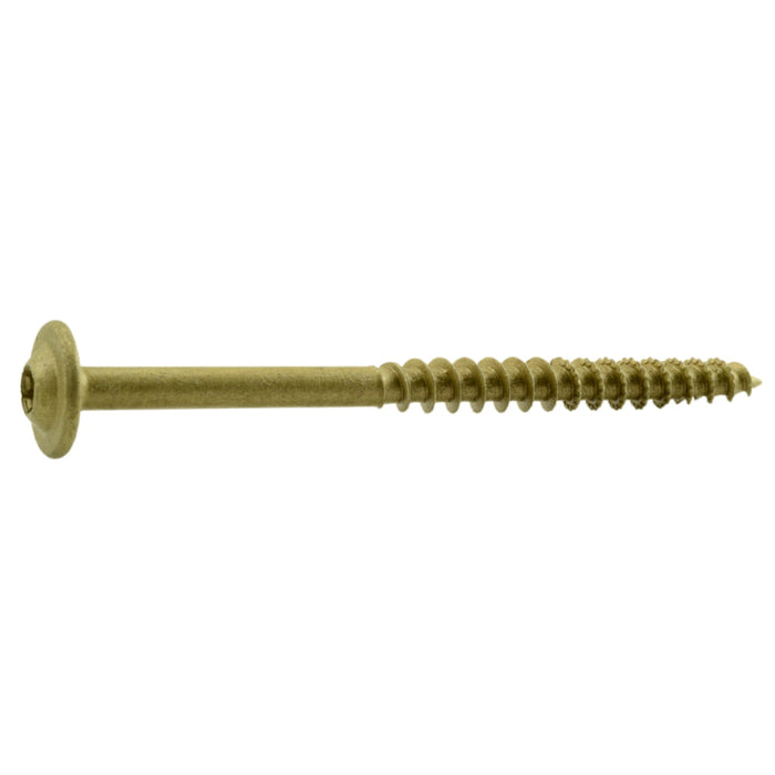 5/16 x 4" Star Drive Tan Lag Saberdrive Screws Bucket  (30 pcs.)