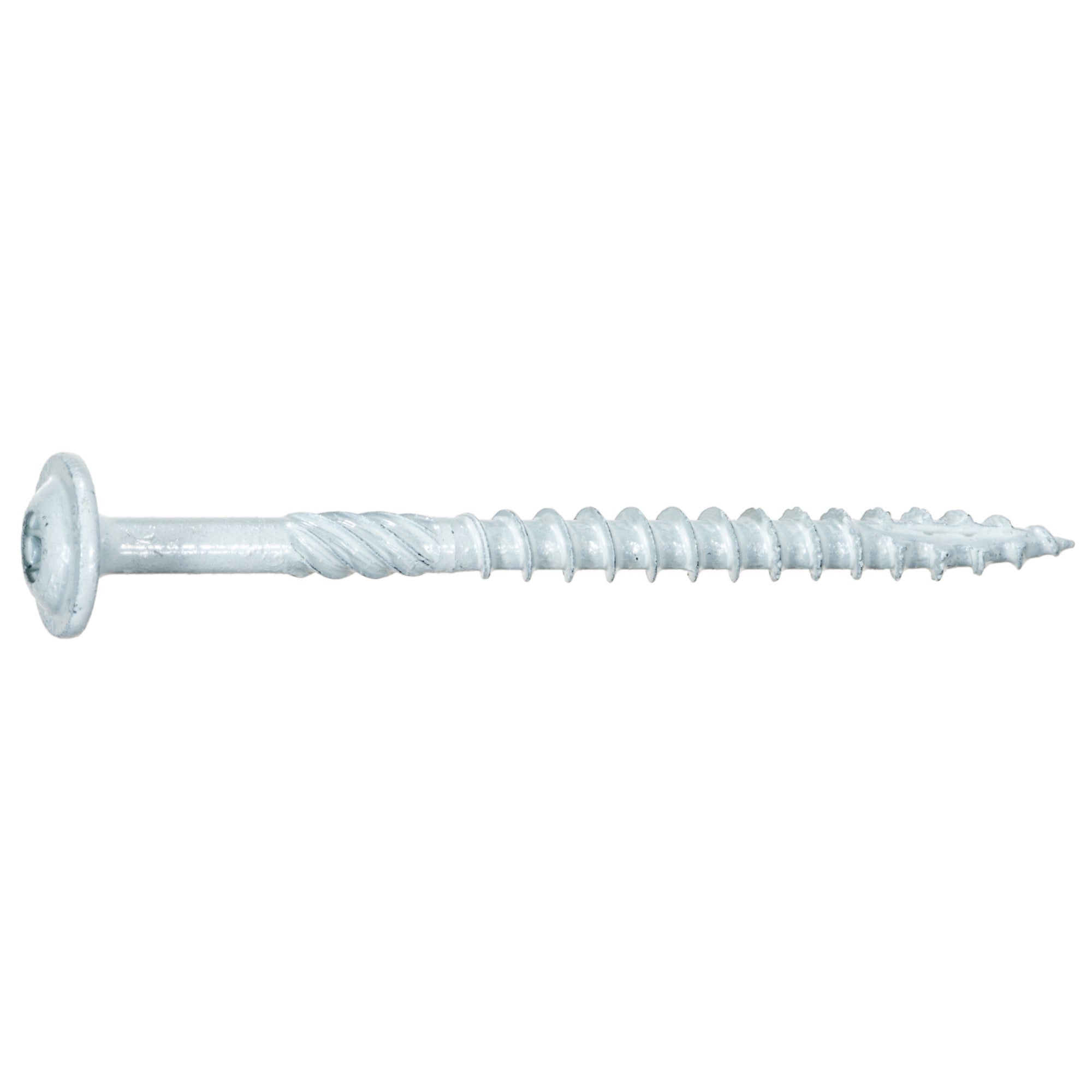 SaberDrive® White T-20 Star Drive Round Washer Head Cabinet Screws