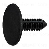 13/64" x 0.7" Black Plastic Flex Retainers