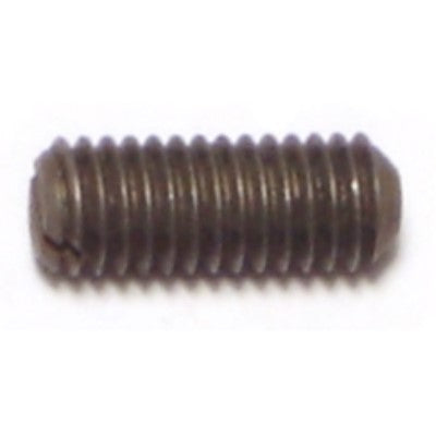 #10-32 x 1/2" Steel Fine Thread Slotted Headless Set Screws