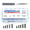 FastenerLine Torx Gun Screws Assortment with Tweezers & Thread Gauge (302 pieces)