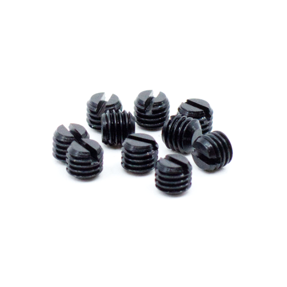 FastenerLine #6-48 x 1/8" Slotted Black Oxide Fine Thread Gun Plug Screws (10 pcs.)