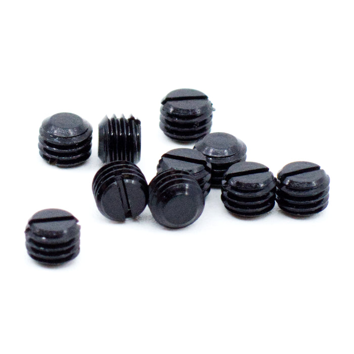 #8-40 x 1/8" Slotted Black Oxide Fine Thread Gun Plug Screws (10 pcs.)