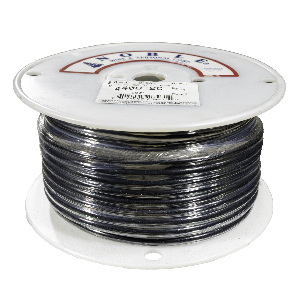 Noble™ 8 Gauge Primary Automotive Wire - GPT Stranded Copper, 8 AWG Auto Electrical Cable – Made in USA