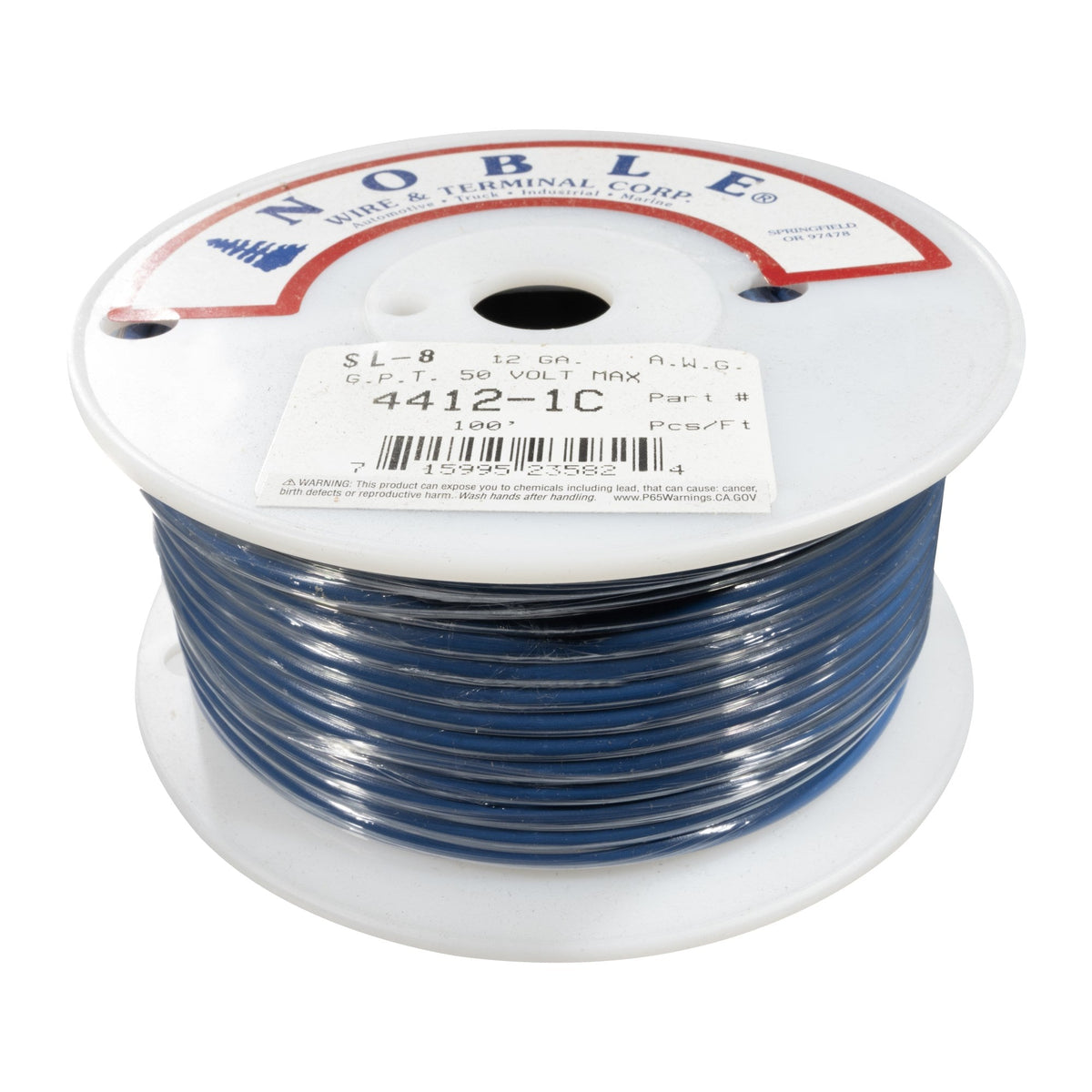 Noble™ 12 Gauge Primary Automotive Wire - GPT Stranded Copper, 12 AWG Auto Electrical Cable – Made in USA