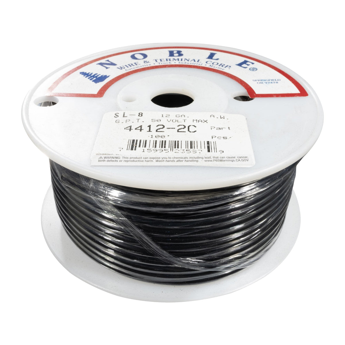 Noble™ 12 Gauge Primary Automotive Wire - GPT Stranded Copper, 12 AWG Auto Electrical Cable – Made in USA