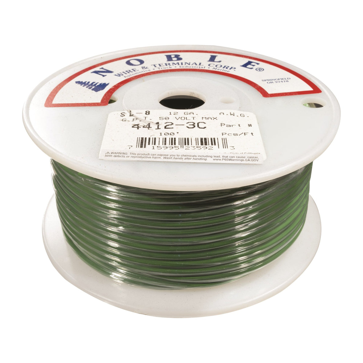 Noble™ 12 Gauge Primary Automotive Wire - GPT Stranded Copper, 12 AWG Auto Electrical Cable – Made in USA
