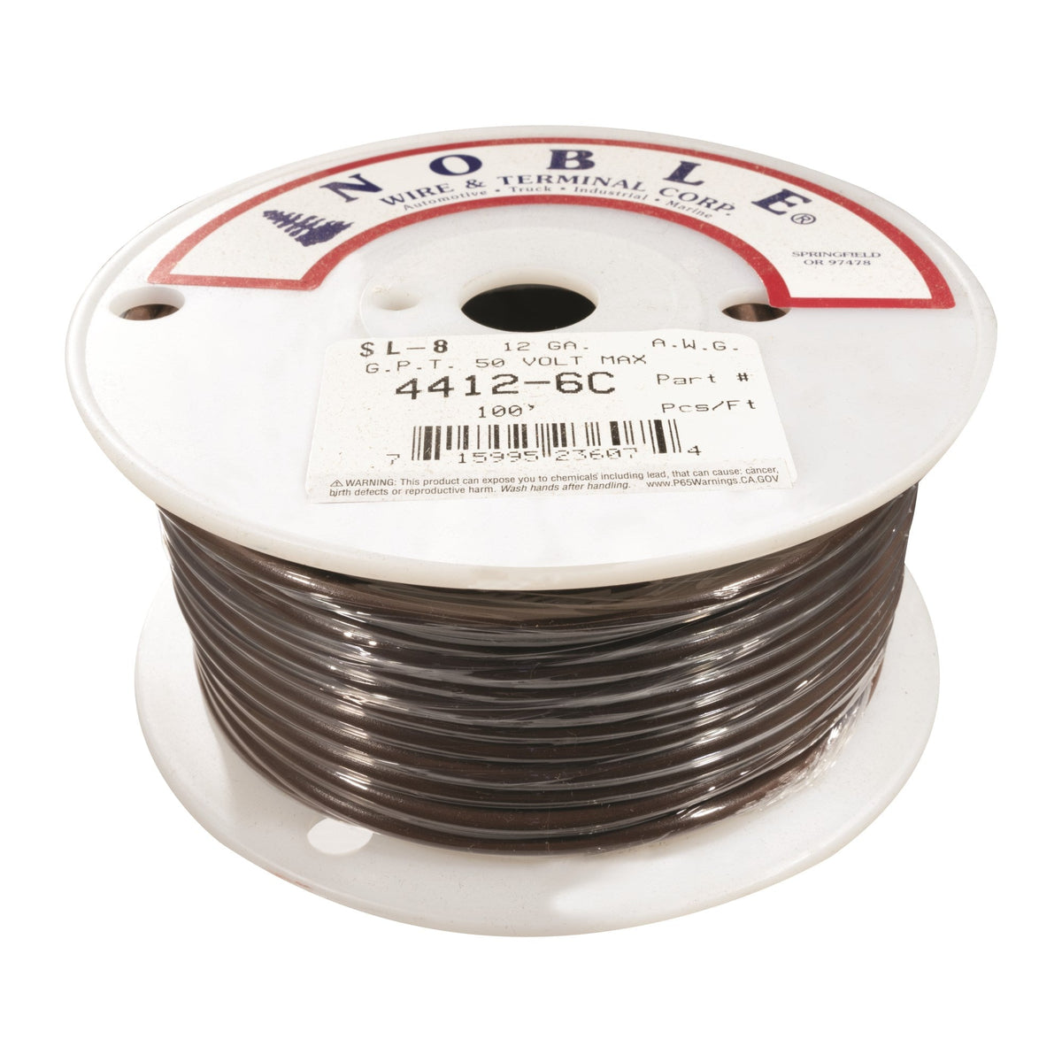 Noble™ 12 Gauge Primary Automotive Wire - GPT Stranded Copper, 12 AWG Auto Electrical Cable – Made in USA