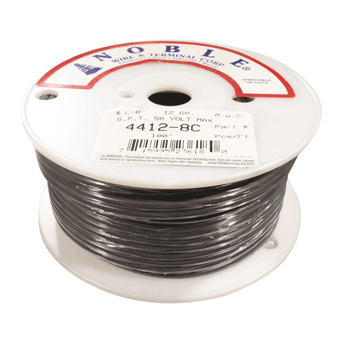 Noble™ 12 Gauge Primary Automotive Wire - GPT Stranded Copper, 12 AWG Auto Electrical Cable – Made in USA