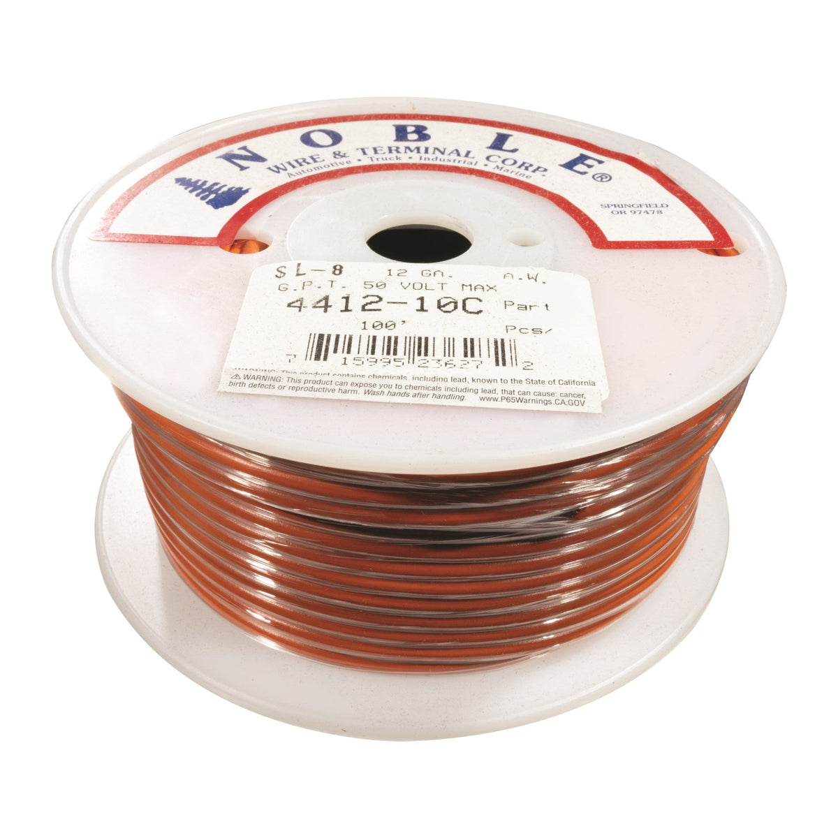 Noble™ 12 Gauge Primary Automotive Wire - GPT Stranded Copper, 12 AWG Auto Electrical Cable – Made in USA