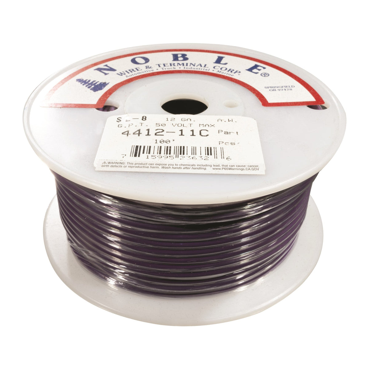 Noble™ 12 Gauge Primary Automotive Wire - GPT Stranded Copper, 12 AWG Auto Electrical Cable – Made in USA