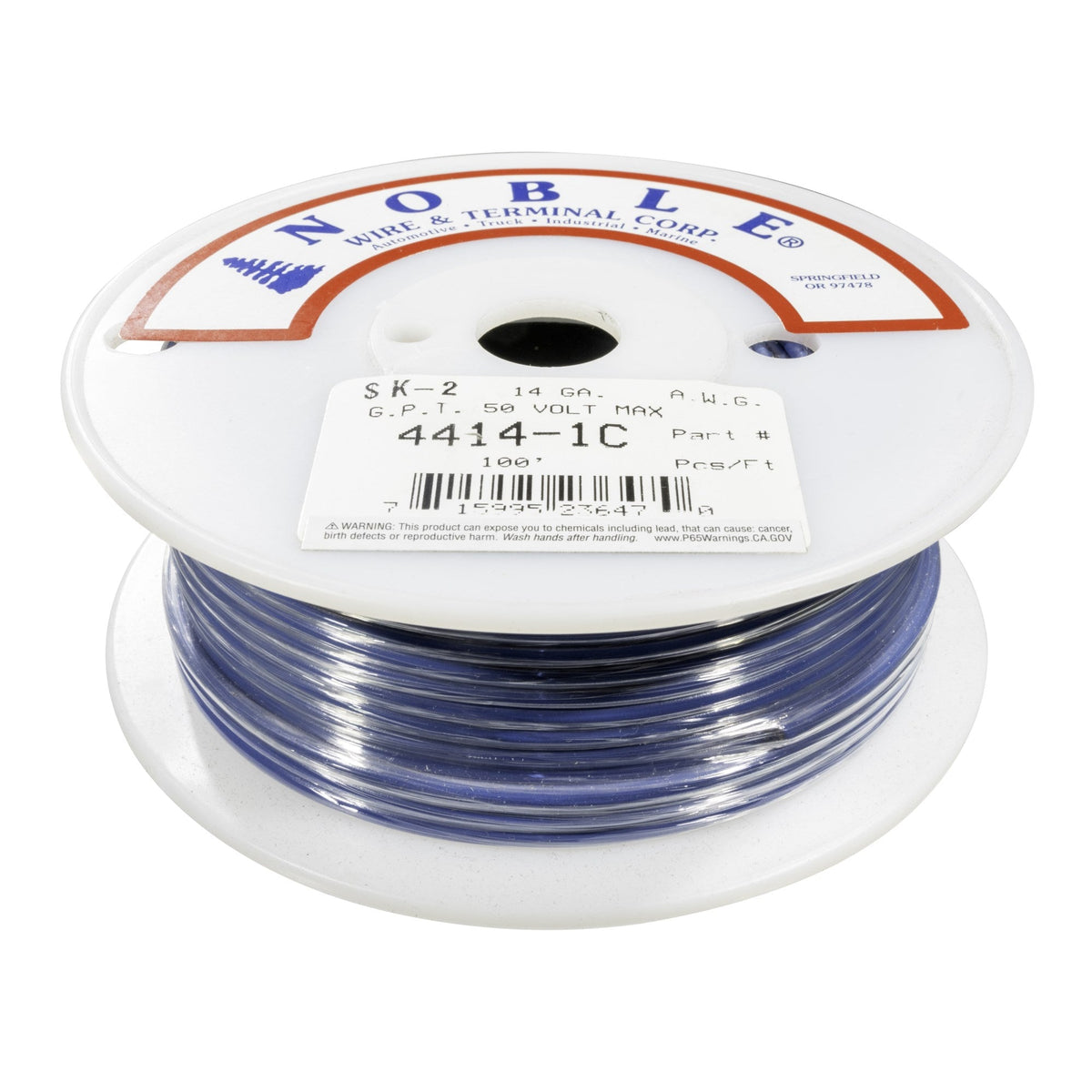 Noble™ 14 Gauge Primary Automotive Wire - GPT Stranded Copper, 14 AWG Auto Electrical Cable – Made in USA